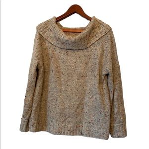 Loveriche Dark Cream Confetti Women’s Long Sleeved Sweater